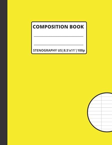 Composition Book: Steno Pad | Us Gregg Shorthand | Taking Notes Fast With Abbreviations | Xl 8.5 X 11 (Large Size) | 100 Page High Quality Sheets | ... Journalists, Students (French Edition)