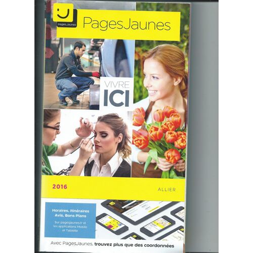 Annuaire Téléphonique Pages Jaunes, Pages Blanches 03 Allier 2016