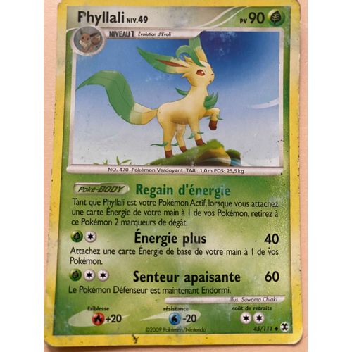 Carte Pokémon Rare Phyllali 90pv 45/111