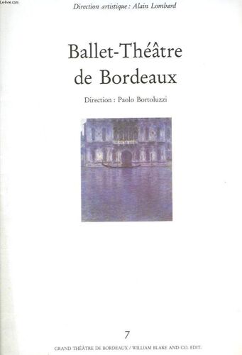 Ballet-Theatre De Bordeaux. Direction Artistique, Alain Lombard. Les Quatre Saisons Et Strauss. Nouvelles Productions. Fevrier 1992.