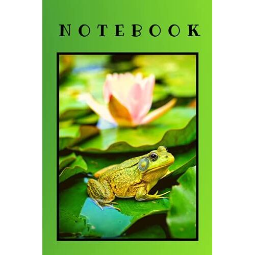 Notebook: Journal Frog Boys Girls Kids Teens Students Writing Notes