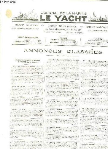 Journal De La Marine. Le Yacht. N° 2558. Samedi 2 Avril 1932. Sommaire: La Crise Morutiere, Les Rois De La Mer, Le Canal De Suez...