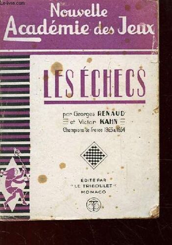 Les Echecs, Nouvelle Academie Des Jeux
