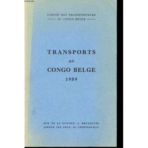 Transports Au Congo Belge