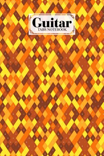 Guitar Tab Notebook: Squares Cover Guitar Tab Notebook, Music Paper Notebook, Blank Guitar Tablature Music Note, 120 Pages - Size 6" X 9" By Simon Bohme