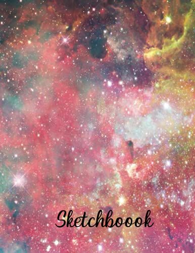 Cute Blank Sketchbook, Galaxy Sketch Pad, Drawing Paper, Drawing Books, Sketchbook For Artists, 120 Sheets Art Supplies, Sketchbook For Drawing And ... For Kids, Girls, Women, Boys & Adults. Vol-21