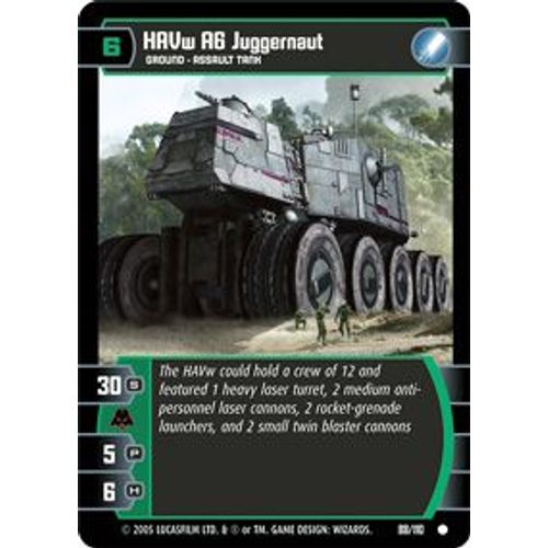 Star Wars Tcg Havw A6 Juggernaut