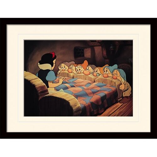 Noname Disney - Mounted & Framed 30x40 Print - Snow White Bed