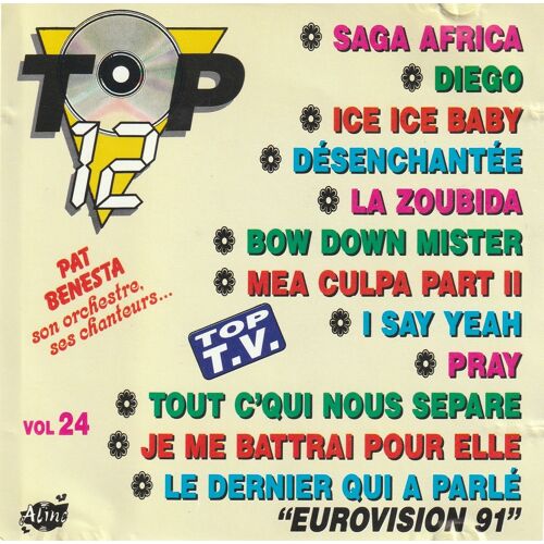 Pat Benesta Cd Top 12 Volume 24 Mylene Farmer Mc Hammer