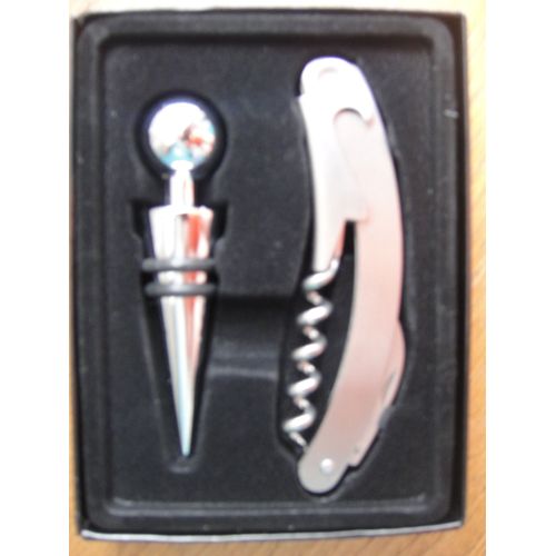 Coffret sommelier 2 pièces : bouchon + tire-bouchon