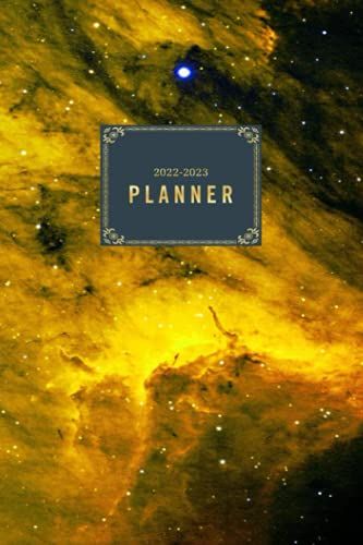 Notebook: Space Galaxy 2022-2023 Weekly Planner: Large 2 Year Planner. Weekly At A Glance Organizer With Galaxy Cover #7