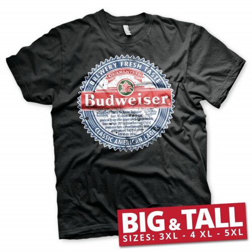 Noname Budweiser - T-Shirt Big & Tall - American Lager (3xl)