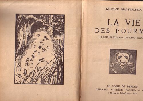 La Vie Des Fourmis. 38 Bois Originaux De Paul Baudier