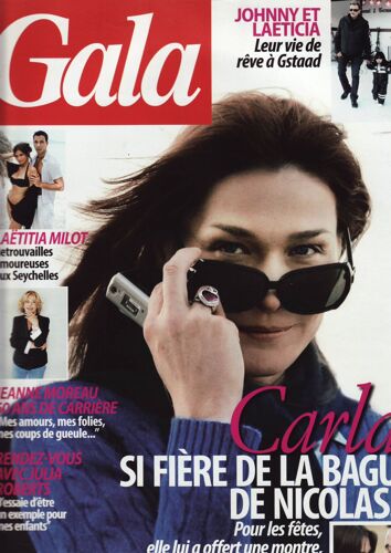 Gala / 09-01-2008 N°761 : Carla Bruni (4p) - Laëtitia Milot (4p) - Julia Roberts (4p)