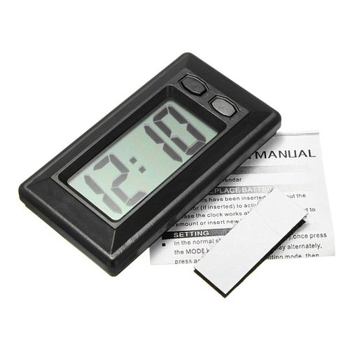 Affichage Numérique Lcd De Voiture, Horloge De Tableau De Bord Avec Affichage De Calendrier, Mini Accessoires Automobiles Portables