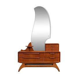 Coiffeuse En Teck Annes 1960 Marron