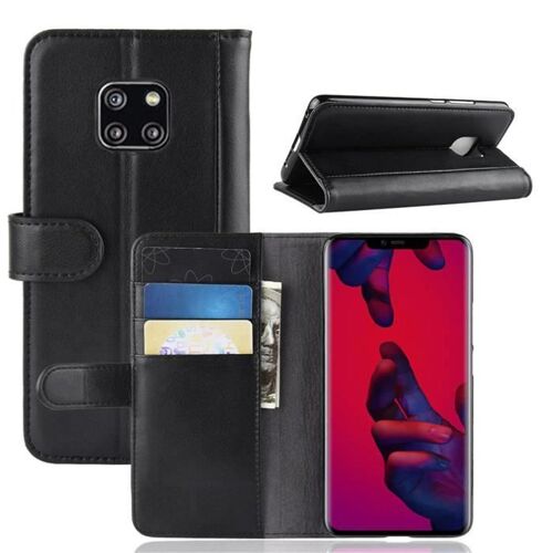 Housse Huawei Mate 20 Pro Haute Qualité Cuir Portefeuille Anti Chocs Protection Housse Huawei Mate 20 Pro (6.39"") - Noir