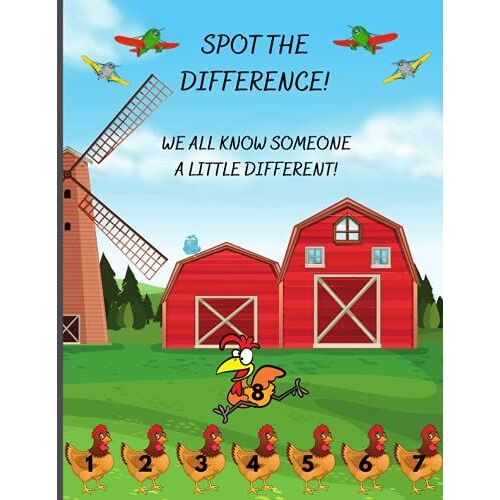 Spot The Difference: We All Know Someone A Little Different! Fun Cute Notebook For College, Student, Work, Boss, Etc. 120 Page Lined Journal, Ruled Note Pad, Jotter, 8.5" X 11". Ideal Gift Or Present