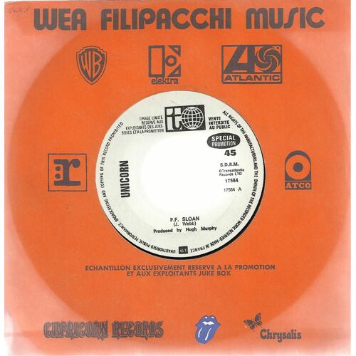 P. F. Sloan (J. Webb)  /  115 Bar Joy (Baker - Late)  (Tirage Limité)