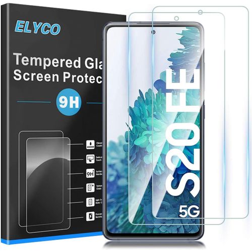 Verre Trempé Samsung Galaxy S20 Fe/S20 Fe 5g 2 Pièces 9h Dureté Sans Bulles Protection Écran Anti-Huile Anti-Rayures Anti-Empreinte