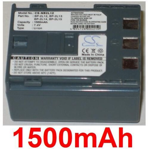 Batterie Pour CANON BP-2L12, BP-2L13, BP-2L14, NB-2L12, NB-2L13, NB-2L14; BP2L12, BP2L13, BP2L14, NB