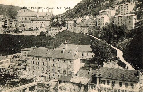 Carte Postale Ancienne, France, Jura ( 39 ), Saint Claude, Quartier De L'hôpital