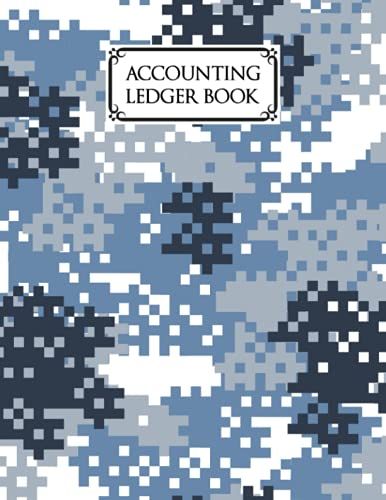 Accounting Ledger Book: Camo Print Accounting Ledger For Bookkeeping, 6 Column Account Record Journal / Notebook - Size 8.5" X 11" By Hagen Neubauer