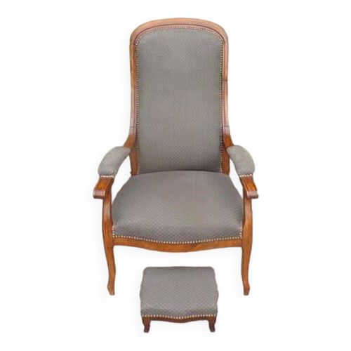 Fauteuil Voltaire Et Repose Pieds Vert