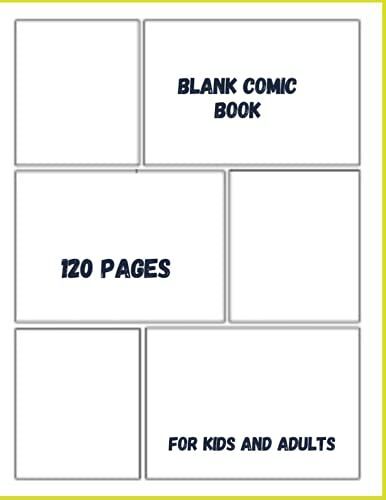 Blank Comic Book: 120 Pages Comic Notebook