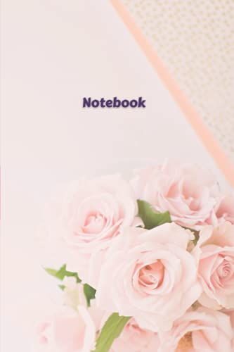 Pink Floral Notebook 6x5" Ruled 200 Sheets For Writing