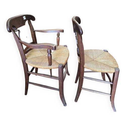 Fauteuil Campagnard  Chaise En Chne Bois