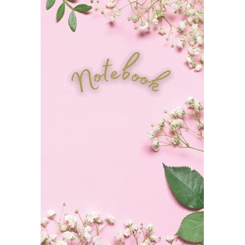 Notebook: Lined Notebook With Pink Floral Design , For Women