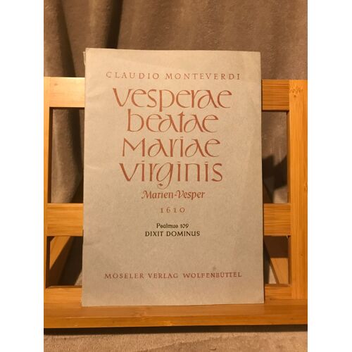 Monteverdi Veperae Beatae Mariae Virginis Psaume 109 Partition Choeur Wolfenbuttel