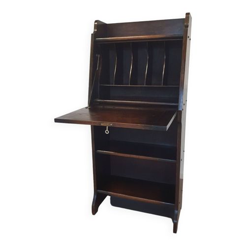 Petit Secrtaire Interbellum Large 54  Hauteur 128  Profondeur 28 Cm Bois