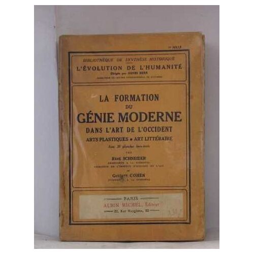La Formation Du Génie Moderne Dans L'art De L'occident Arts Plastiques, Art Littéraire