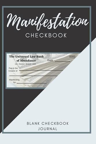 Manifesting Journal: Blank Checkbook To Manifest Money