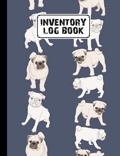 Inventory Log Book: Dog Cover Inventory List Notebook, Large Inventory Log Book - 120 Pages, Size 8.5" X 11" For Business And Home By Margarita Zeller