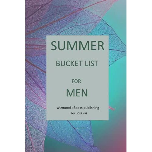 Summer Bucket List For Men: High Quality White Interior Stock (110 Pages, 9 X 0.24 X 9 Inches)