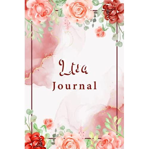 Lisa Journal With Colorful Flowers, Cute Lisa Floral Notebook: Personalized Name Floral Notebook With Female Names For Girls