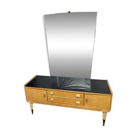 Coiffeuse Vintage Des Annes 50 En Bois De Bouleau Bois