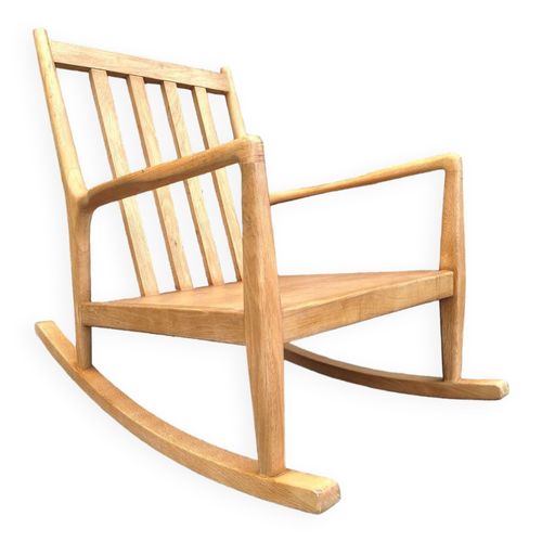 Rockingchair Dilma Ampm Fauteuil  Bascule Bois