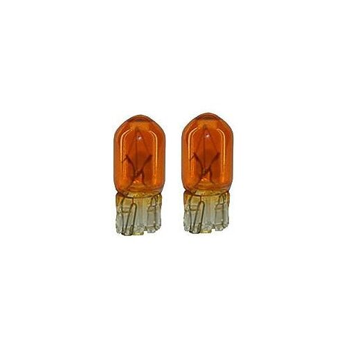 2 Ampoules T10 - 12v - 5w - Wedgebase - W2.1w9.5d - Orange