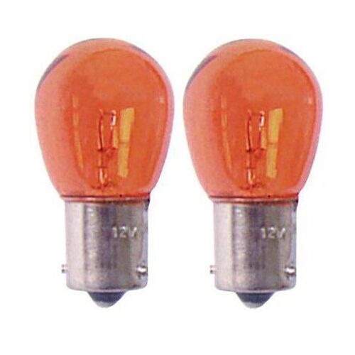 2 Ampoules Ba15s - 12v 21w - Eclairage Orange