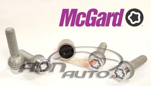Lot De 4 Vis - 12x150 - L39.9 - H17 - Spherique - Chrome - Antivol De Roues