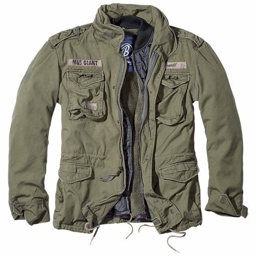 Blouson Militaire M-65 Giant Brandit - Vert Olive - Xxl