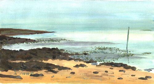 Peinture Rivage A Saint-Cado 56