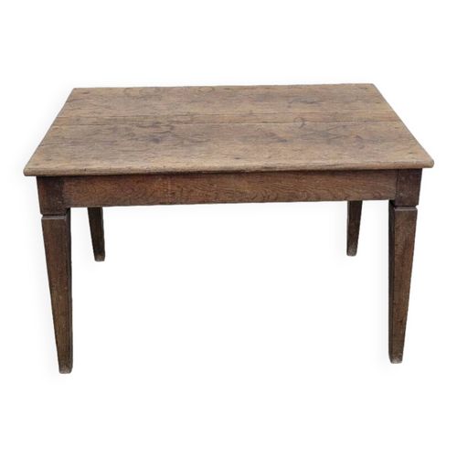 Table De Ferme Rustique Ancienne En Chne Massif 19me 1m12 Bois