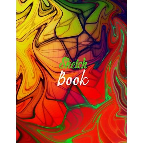 Sketchbook: Abstract Art Journal Sketch Book Drawing And Taking Notes For Kids- Quality Notebook Paper Drawing Sketch Pad, Blank Sketch Book Journal ... Graffiti Writing Artist Notebook For Girls