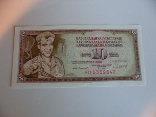 Yougoslavie 10 Dinara 1981   Unc / Neuf !!