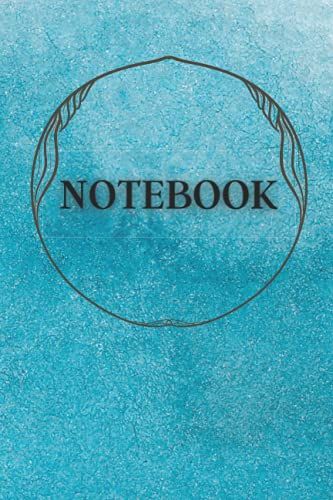Notebook: Turquoise Watercolor Surface Composition For Girls, Kids, Students, Teens, For Back To School, Home And College, Large 6 X 9 - Lined Paper ... (College Ruled In A Very Professional Way)